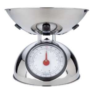  MIU France Polished Stainless Steel Analog Spring Scale, 8 