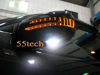 Mercedes LED Mirror Covers CLK SLK W208 R170 AMG BK/BK  