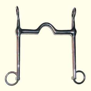 Half Tom Bass Stainless Steel Weymouth Bit Without a Chain  