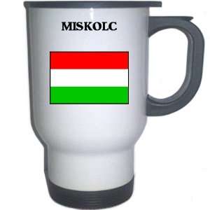  Hungary   MISKOLC White Stainless Steel Mug Everything 