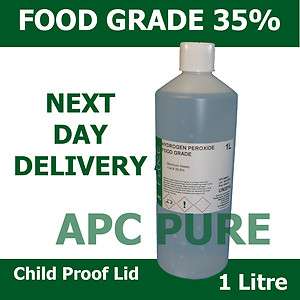 Food Grade Hydrogen Peroxide 35% 1L (1000ml)  