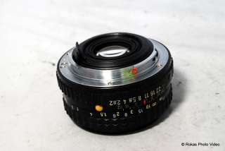   Pentax 50mm f2 Lens SMC Pentax A KA manual focus 0027075206977  