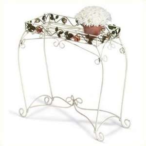  Metal Roses and Leaves Plant Stand