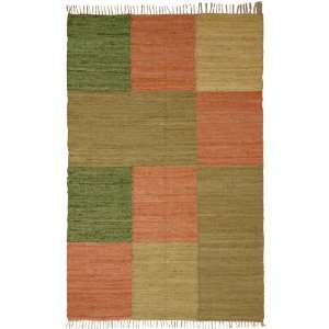   Multi Color Squares Rectangle Flat Weave Rug