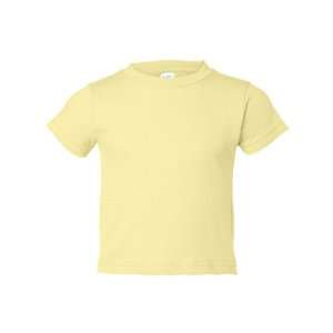  Rabbit Skins Toddler Short Sleeve Cotton T Shirt, Banana 
