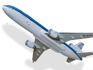 McDonnell Douglas MD 11 KLM Wood Desktop Airplane Model  
