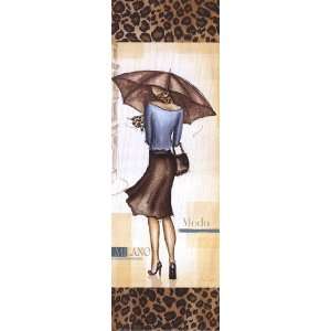 Milan Fashion   mini   Poster by Andrea Laliberte (6x18)
