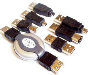 Mini USB Travel Kit Cable IEEE 1394 Firewire 6 Adapter  