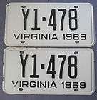 1969 virginia license plates  