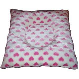  Hugger Square   Pink Hearts Pet Bed  Size LARGE   36X36 