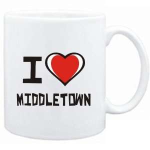  Mug White I love Middletown  Usa Cities Sports 