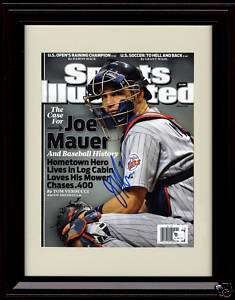 Framed Joe Mauer Sports Illustrated Autograph Print  