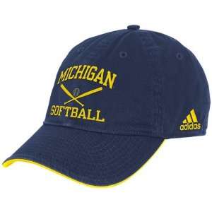  adidas Michigan Wolverines Navy Blue Collegiate Softball 