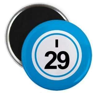 Creative Clam Bingo Ball I29 Twenty nine Blue 2.25 Inch 