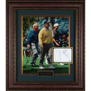 Palmer, Nicklaus, Woods Masters Signed Display   Autographed Golf 