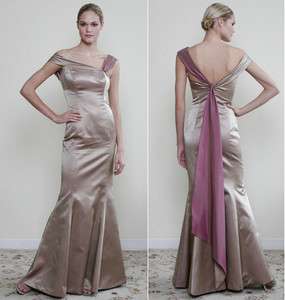 Elegant Satin Prom Gown Bridesmaid Dress Cheap 2011 New Custom made 