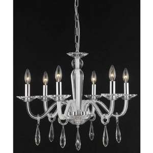  Elegant Lighting 6906D23WH/SS chandelier from Avalon 
