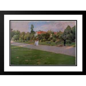  Chase, William Merritt 24x19 Framed and Double Matted Park 
