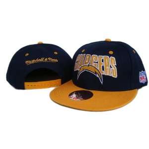  San Diego Chargers Dark Blue Yellow Mitchell and Ness 