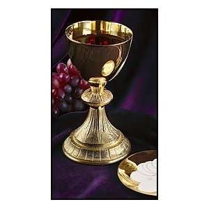  Gold Gild Catholic Christian Chalice Chapel Goblet Cup 