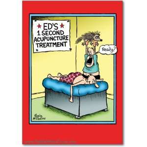   Get Well Card Porcupine Acupuncture Humor Greeting Randy McIlwaine