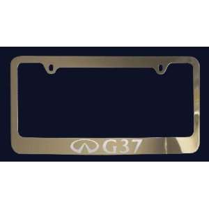 Infiniti G37 License Plate Frame (Zinc Metal)
