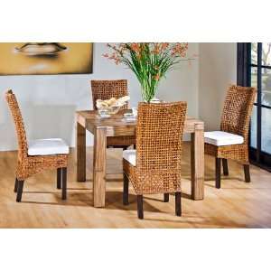  Indoor Rattan & Wicker Square Dining Table by Hospitality 