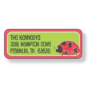  Inkwell Personalized Address Labels   Ladybugs Office 