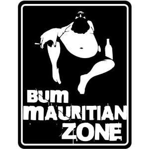  New  Bum Mauritian Zone  Mauritius Parking Sign Country 