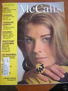 McCALLS Magazine Feb.1968 Jacqueline Kennedy, Fashions  