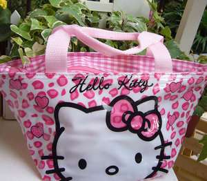   CUTE Hello Kitty Lunch Bag Handbag PURSE Tote Nice Gift For Kids #J15