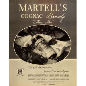  1934 Ad Martells Cognac Brandy Three Star Park Tilford 