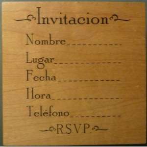  Rubber Stamp   Invitacion 