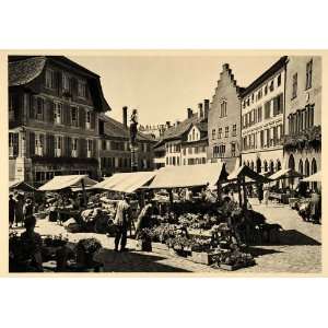  1938 Beil Bienne Switzerland Marktplatz Market Place 