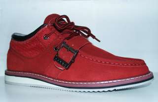 COOGI New Aston Low Top Red Mens Suede Leather Boot  