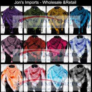 Lots of 5 wholesale Arab Shemagh plaid Scarves Wraps  