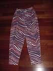 ROCK CHALK JAYHAWK original vintage ZUBAZ parachute work out pants 