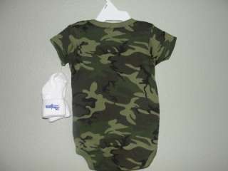 Los Angeles Dodgers Baby Onesie 3 6 Months with Socks Camo NWOT  