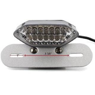  Red Motorcycle Brake Tail Light Turn Signals Lamp Integrated Number 