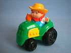 Fisher Price Little People Barn Farm House Farmer Jed Green Tractor