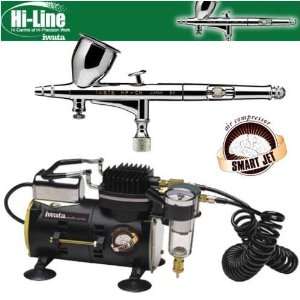 Iwata Kustom CH Airbrushing System with Smart Jet Pro Air Compressor 