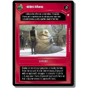  Star Wars CCG Special Edition Rare Jabbas Influence Toys 