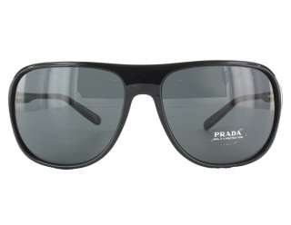 NEW Prada 15MS 1AB1A1 15M 1AB/1A1 Black Aviator Sunglasses  