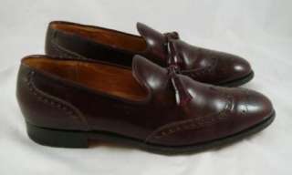 Vintage Churchs Custom Grade Made In England Brown Tasseled Leather 