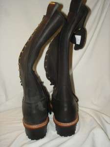   16 Tall HOFFMANS Leather WORK LINEMAN MOTORCYCLE Boots Size 10.5 D