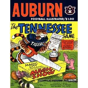  1972 Auburn Tigers vs. Tennessee Volunteers 36 x 48 Canvas 