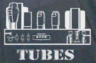 Tubes Audio T Shirt   Vintage Grey Ringer  