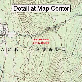  USGS Topographic Quadrangle Map   Lyon Mountain, New York 