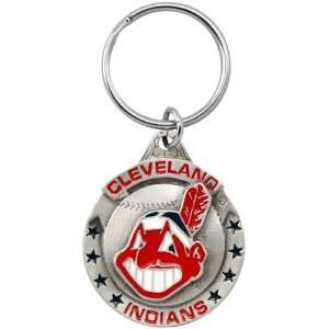    Cleveland Indians MLB Pewter Logo Keychain