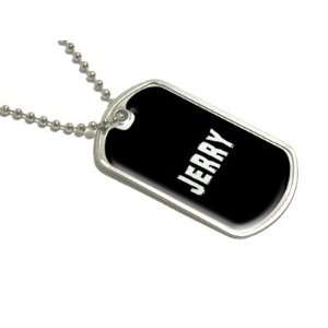  Jerry   Name Military Dog Tag Luggage Keychain Automotive